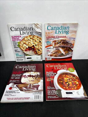 Canadian Living Magazine Lot of 4 Issues 2010-2011